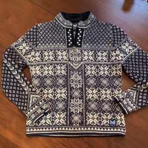 Dale of Norway pure wool sweater quarter zip xs